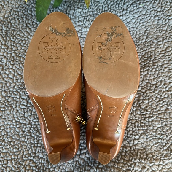 Tory Burch Leather Ankle Boots Sz 8 - Picture 10 of 13